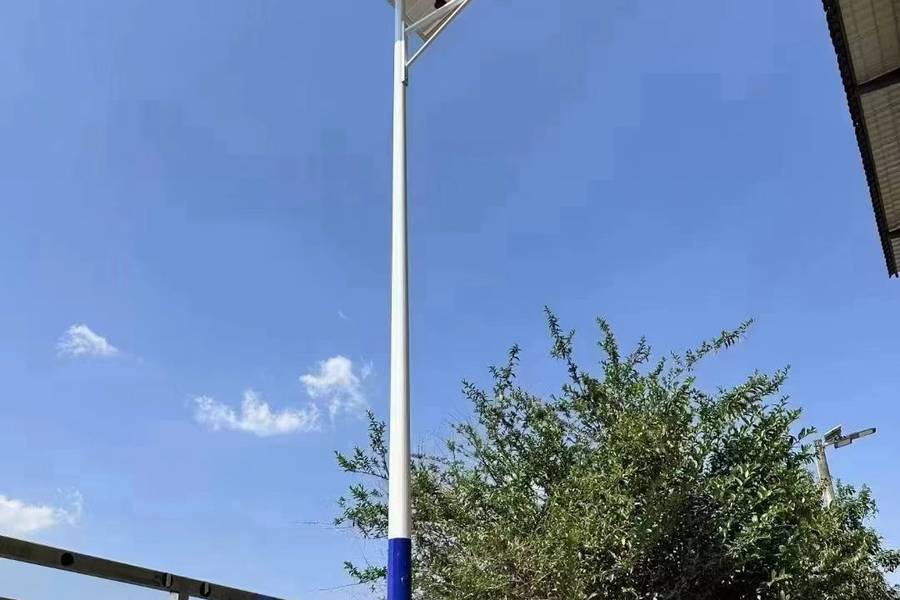 乡村道路一体化路灯怎么布点 间距与数